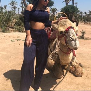 Custom Navy OTS Top and Pants Set